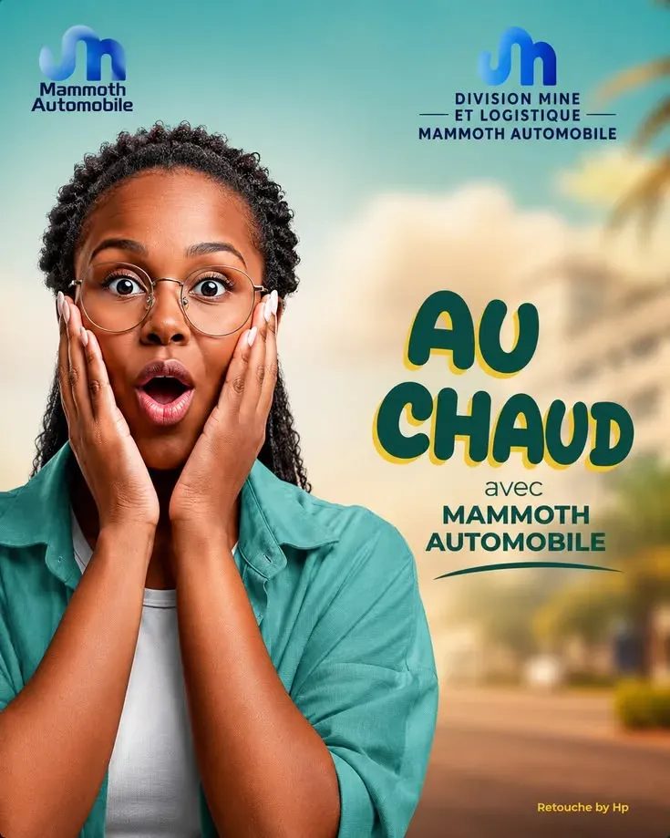 Affiche « Au chaud » pour un concessionnaire automobile
